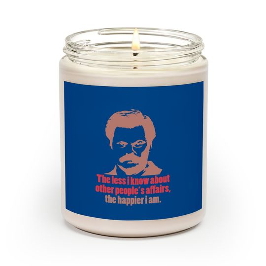 Discover Ron tv show parks Swanson - Ron - Scented Candles
