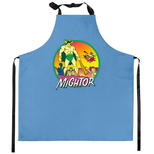 Discover Mightor Cartoon - Mightor - Kitchen Aprons