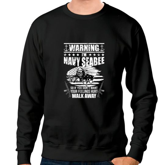 Discover Navy Seabee - US Navy Vintage Seabees - Navy - Sweatshirts