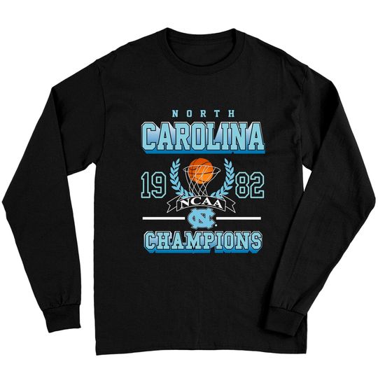 Discover Vintage UNC Collegiate 82 Champions Long Sleeves, University Of Basketball
