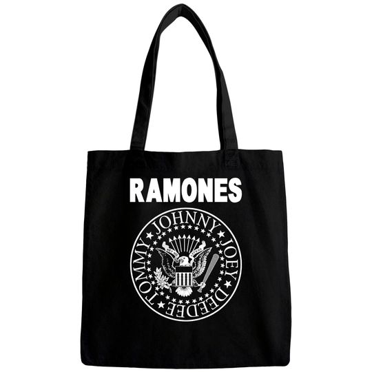 Discover The Ramones Seal Logo Rock Punk Heavy Metal Tee Bags