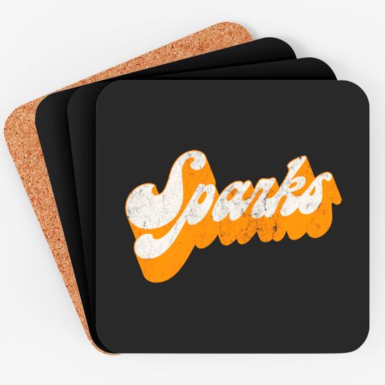 Discover Sparks - Vintage Style Retro Aesthetic Design - Sparks - Coasters