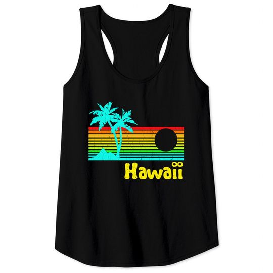 Discover '80s Retro Vintage Hawaii (distressed look) - Hawaii - Tank Tops