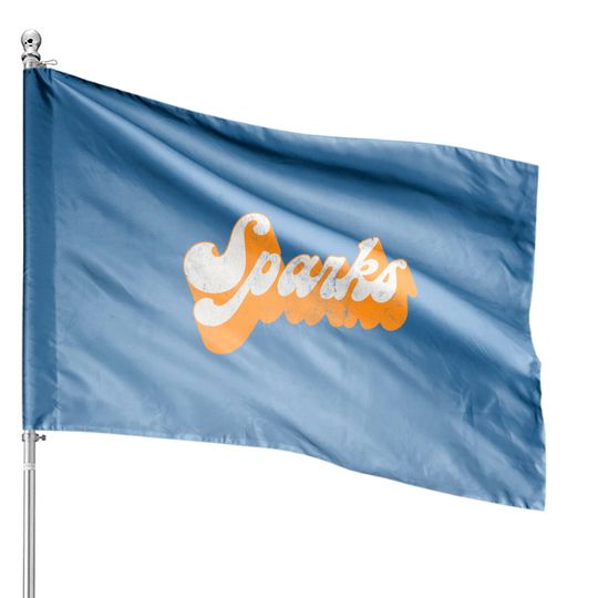 Discover Sparks - Vintage Style Retro Aesthetic Design - Sparks - House Flags