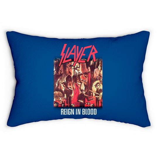 Discover Slayer Reign In Blood Thrash Metal  Lumbar Pillow Lumbar Pillows