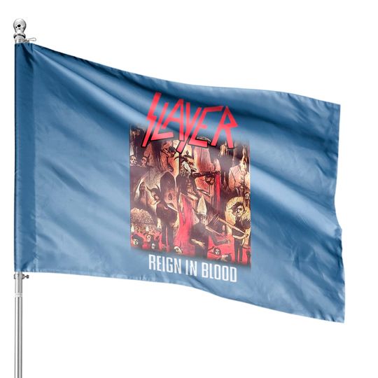 Discover Slayer Reign In Blood Thrash Metal  House Flag House Flags
