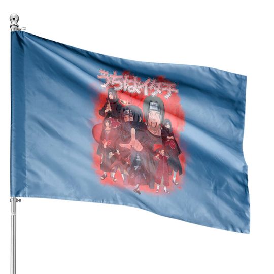 Discover Uchiha Itachi Vintage House Flags