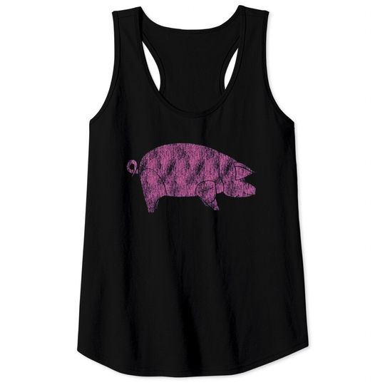 Discover Pink Floyd Animals Pig AWBDG Blue Tee Tank Tops