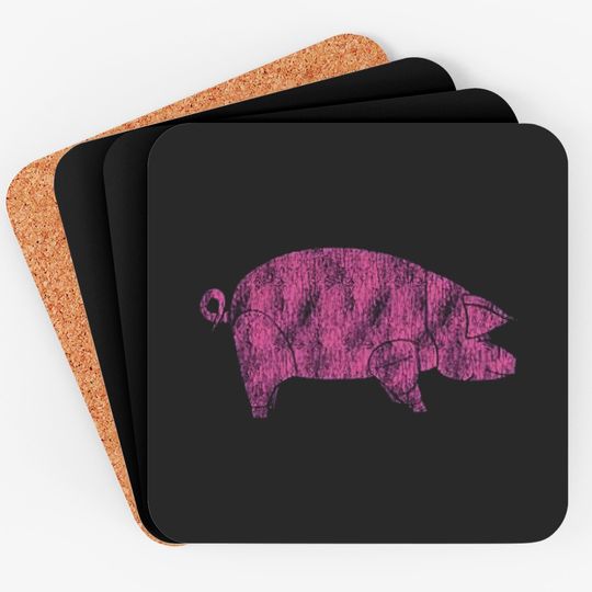 Discover Pink Floyd Animals Pig AWBDG Blue Coaster Coasters