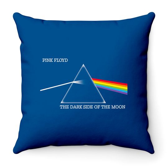 Discover Pink Floyd Dark Side of the Moon Prism Rock Throw Pillow Throw Pillows
