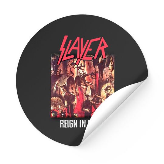 Discover Slayer Reign In Blood Thrash Metal  Sticker Stickers