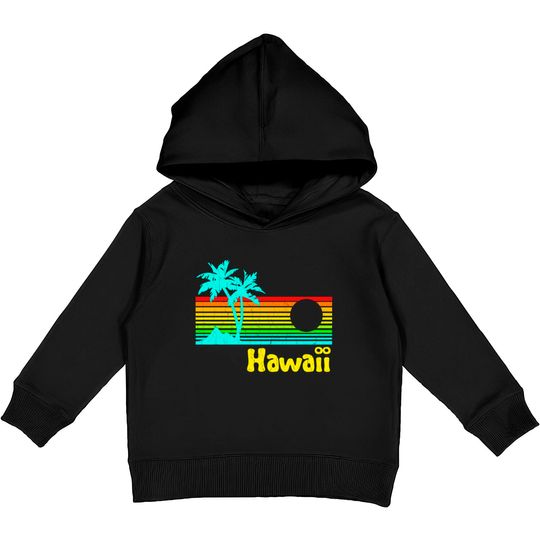 Discover '80s Retro Vintage Hawaii (distressed look) - Hawaii - Kids Pullover Hoodies