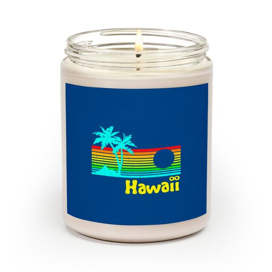 Discover '80s Retro Vintage Hawaii (distressed look) - Hawaii - Scented Candles
