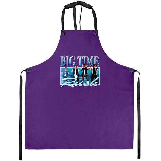 Discover Big Time Rush retro band logo - Big Time Rush - Aprons