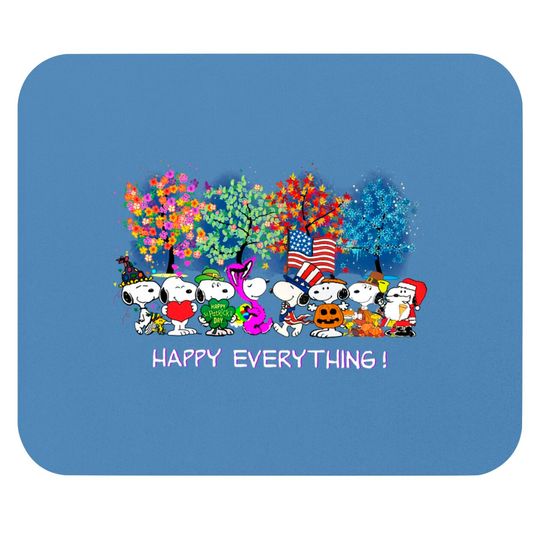 Discover Happy Everything Snoopy Charlie Mouse Pads