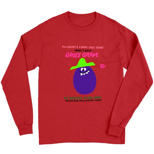 Discover Funny Face Drink Mix "Goofy Grape" - Kool Aid - Long Sleeves