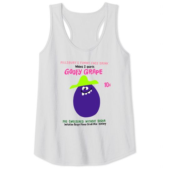 Discover Funny Face Drink Mix "Goofy Grape" - Kool Aid - Tank Tops