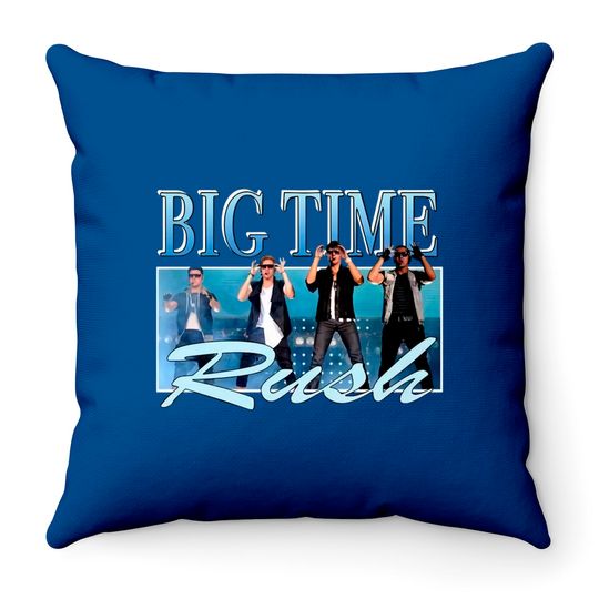 Discover Big Time Rush retro band logo - Big Time Rush - Throw Pillows