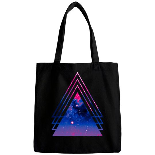 Discover Bi Pride Layered Galaxy Triangles - Bisexual Pride - Bags