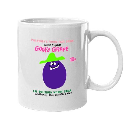 Discover Funny Face Drink Mix "Goofy Grape" - Kool Aid - Mugs