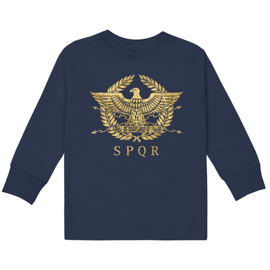 Discover Roman Empire Emblem V01 - Roman Empire -  Kids Long Sleeve T-Shirts