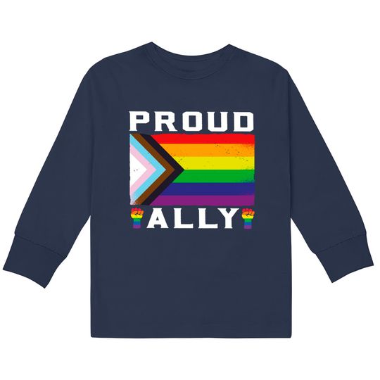 Discover LGBT Gay Pride Month Proud Ally - Lgbtq -  Kids Long Sleeve T-Shirts