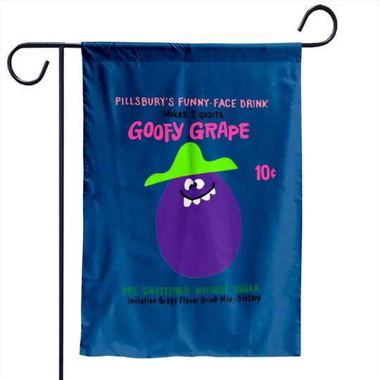 Discover Funny Face Drink Mix "Goofy Grape" - Kool Aid - Garden Flags