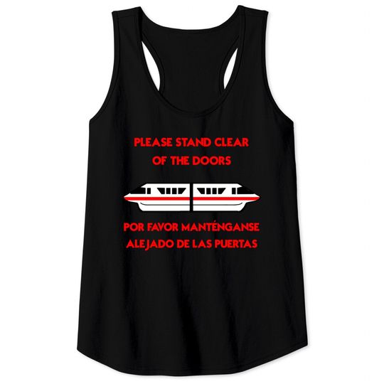 Discover Monorail Warning: Red - Disney - Tank Tops