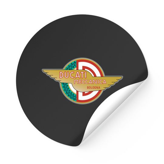 Discover Ducati Classic Logo (visit: fmDisegno.redbubble.com for full range) - Ducati Classic Logo - Stickers