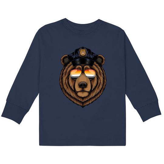 Discover Gay Bear Sunglasses Flag Pride - Gay Bear -  Kids Long Sleeve T-Shirts