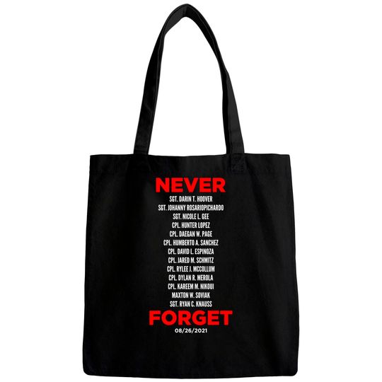 Discover Never Forget 13 Fallen Soldiers - Never Forget - Bags