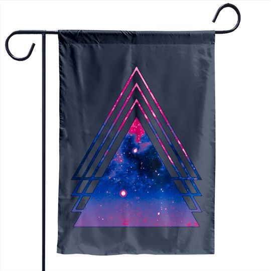 Discover Bi Pride Layered Galaxy Triangles - Bisexual Pride - Garden Flags