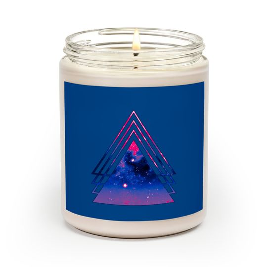 Discover Bi Pride Layered Galaxy Triangles - Bisexual Pride - Scented Candles