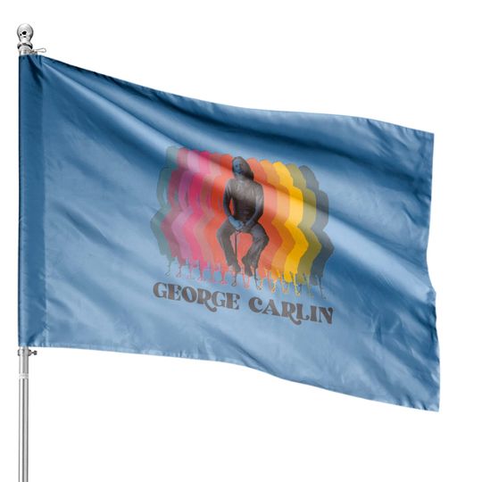 Discover George Carlin Retro Fade - George Carlin - House Flags