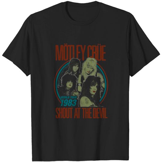 Discover Motley Crue Vintage World Tour Rock Metal Tee T-Shirt