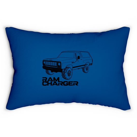 Discover OBS Ram Charger Black Print - Ram Charger - Lumbar Pillows