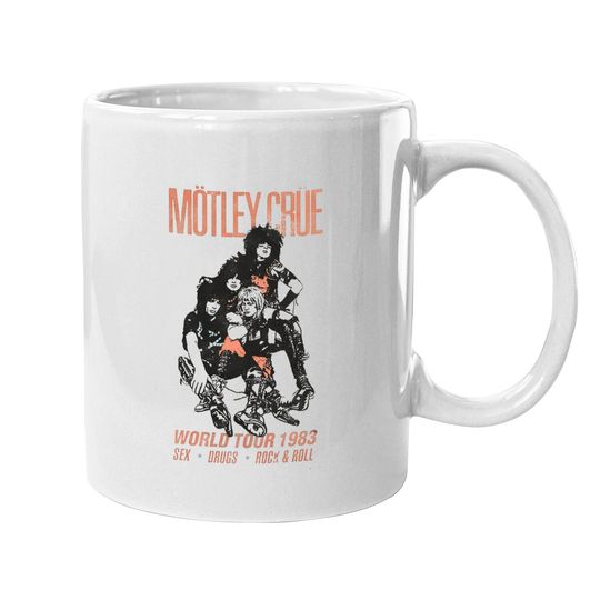 Discover Motley Crue World Tour 1983 Rock Mug Mugs