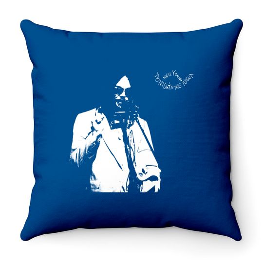 Discover Neil Young Tonights The Night Throw Pillow Throw Pillows