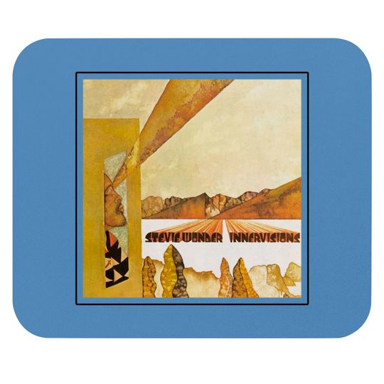 Discover Men's Cotton Crew Mouse Pad Stevie Wonder Innervisions
