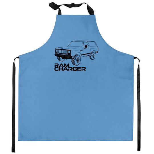Discover OBS Ram Charger Black Print - Ram Charger - Kitchen Aprons