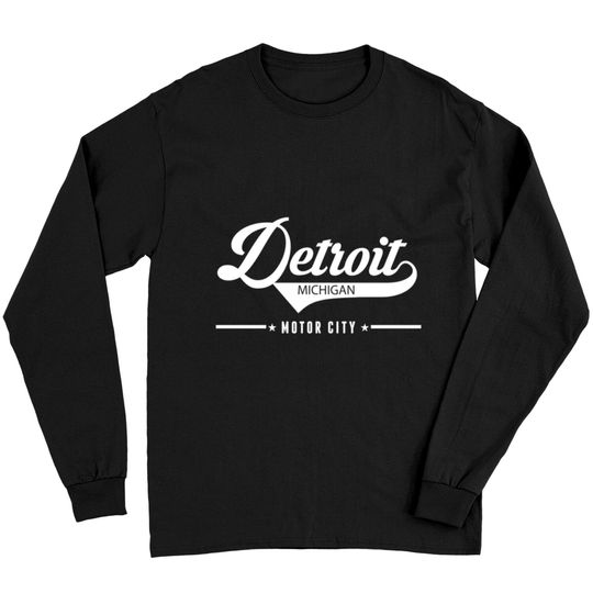 Discover Detroit Michigan Motor City Long Sleeves