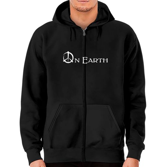 Discover Peace on earth Zip Hoodies