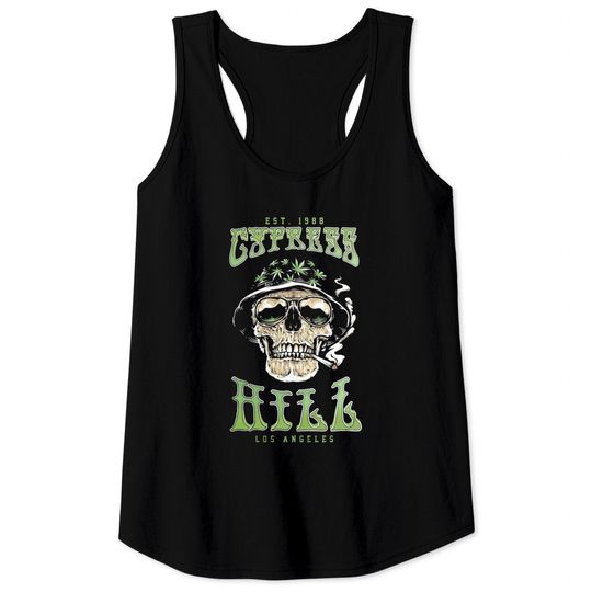 Discover Cyprus Hill Smoking Skull Tank Tops 80s