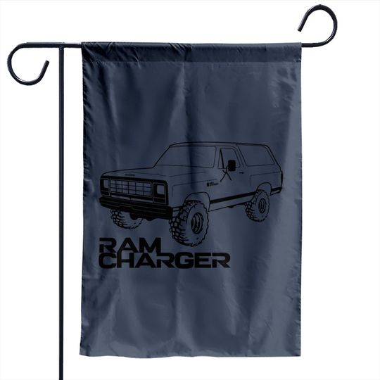 Discover OBS Ram Charger Black Print - Ram Charger - Garden Flags