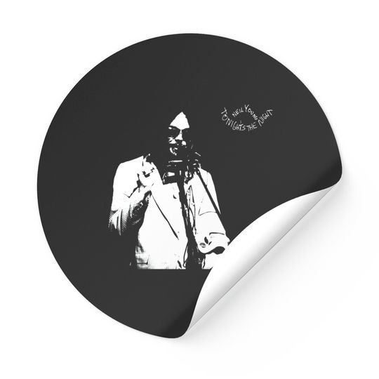 Discover Neil Young Tonights The Night Sticker Stickers