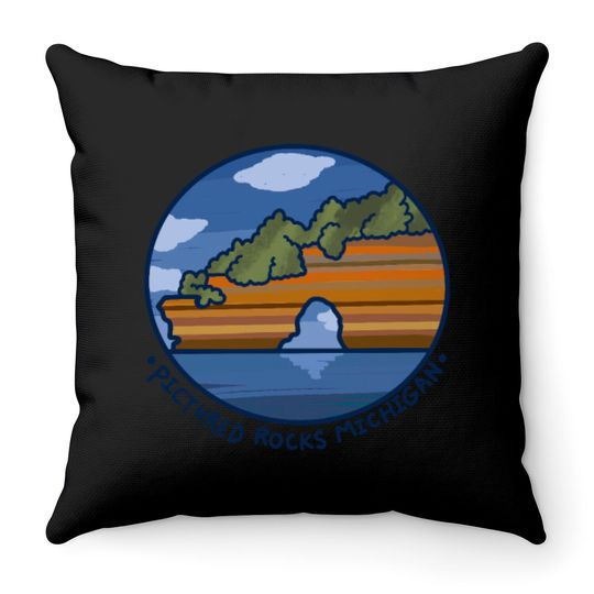 Discover Pictured Rocks Michigan Throw Pillows