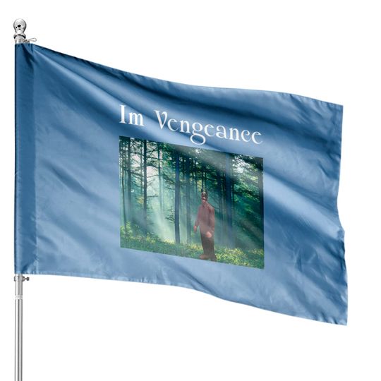 Discover I'm Vengeance Tracksuit Robert Pattinson Standing in the Kitchen Meme House Flags
