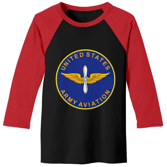 Discover Us Army Aviation Branch Crest Baseball Tees