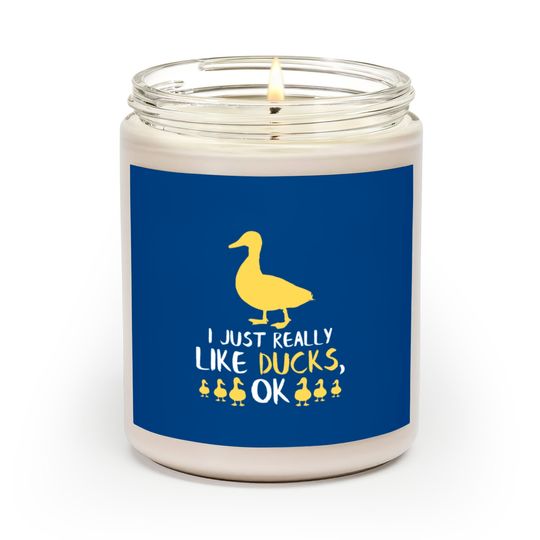 Discover Funny Duck Gifts Funny Bird Lover Fowl Animal Gift Scented Candles