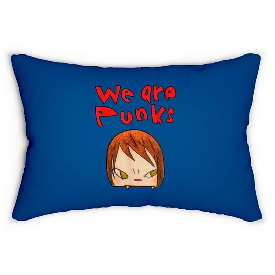 Discover yoshitomo nara we are punks Lumbar Pillows